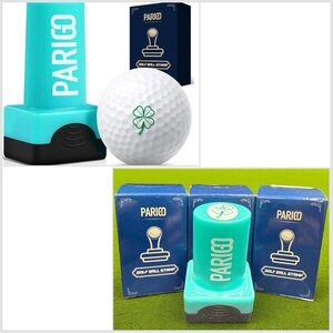 3x Golf Ball Stamp Four Leaf Clover Green Self-Inking‎ Ball Marker Waterproof